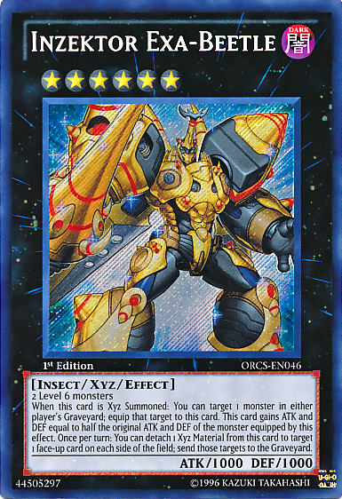 Inzektor Exa-Beetle [ORCS-EN046] Secret Rare | Jomio and Rueliete's Cards and Comics
