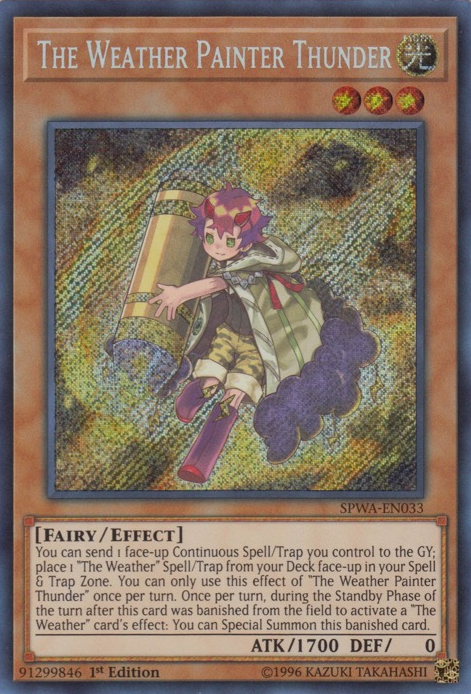 The Weather Painter Thunder [SPWA-EN033] Secret Rare | Jomio and Rueliete's Cards and Comics