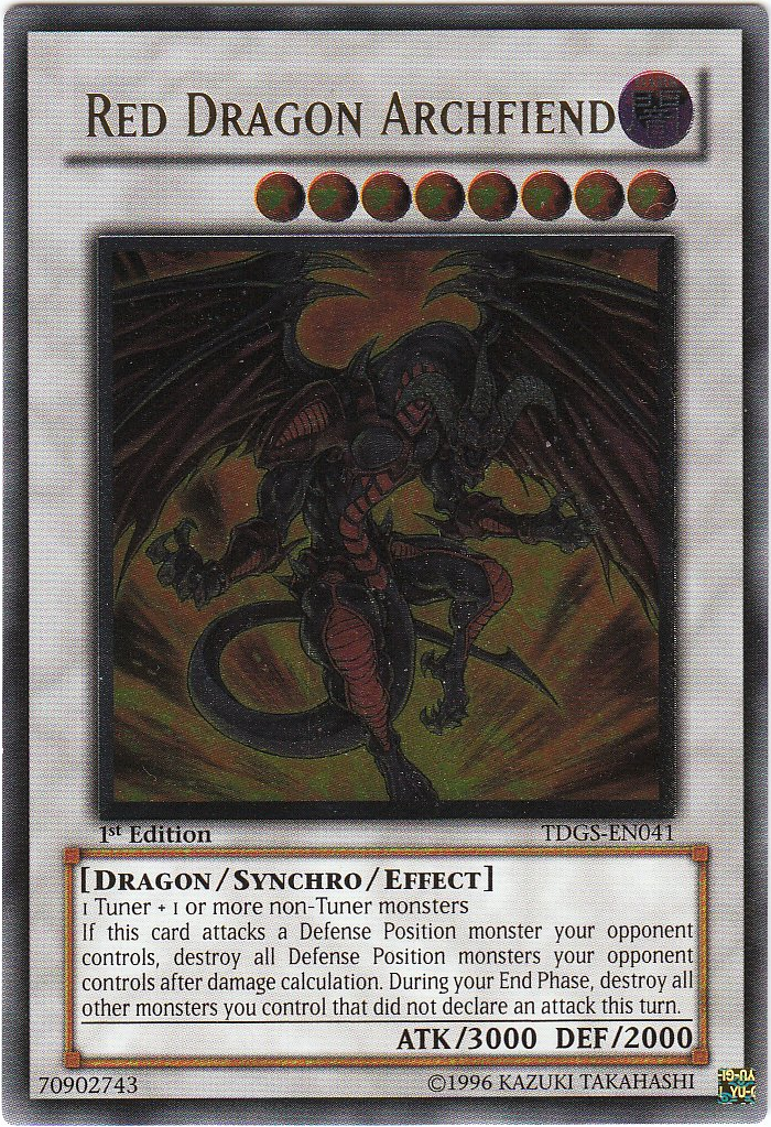 Red Dragon Archfiend (UTR) [TDGS-EN041] Ultimate Rare | Jomio and Rueliete's Cards and Comics