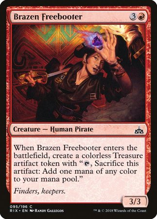 Brazen Freebooter [Rivals of Ixalan] | Jomio and Rueliete's Cards and Comics