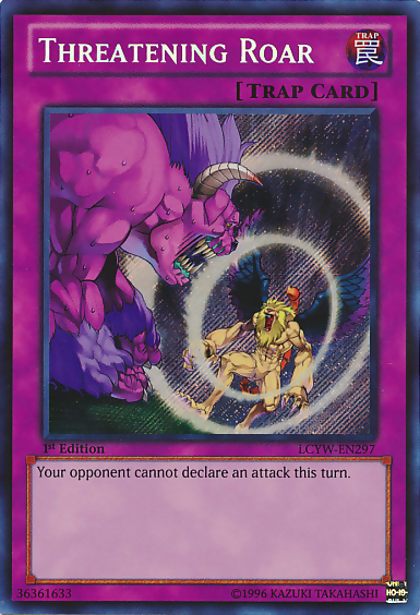 Threatening Roar [LCYW-EN297] Secret Rare | Jomio and Rueliete's Cards and Comics
