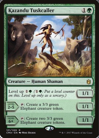 Kazandu Tuskcaller [Commander Anthology] | Jomio and Rueliete's Cards and Comics