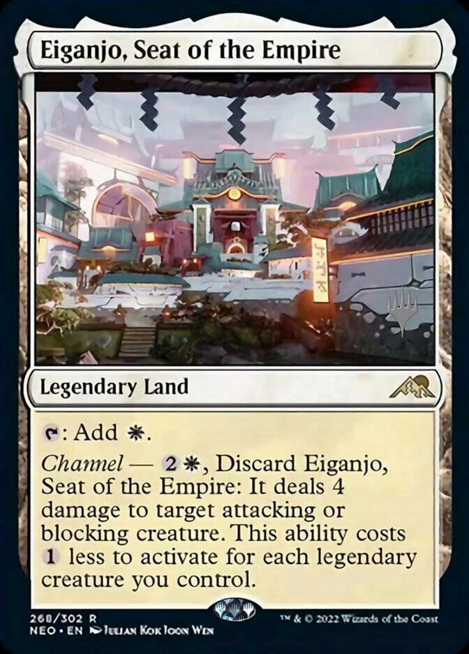 Eiganjo, Seat of the Empire (Promo Pack) [Kamigawa: Neon Dynasty Promos] | Jomio and Rueliete's Cards and Comics