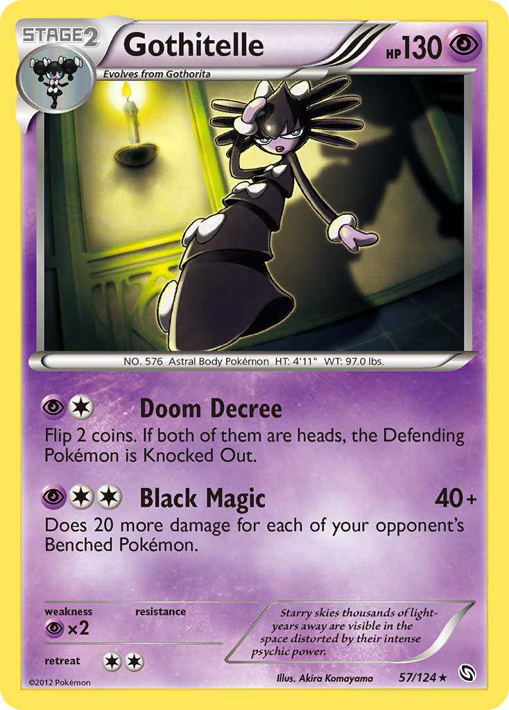 Gothitelle (57/124) [Black & White: Dragons Exalted] | Jomio and Rueliete's Cards and Comics