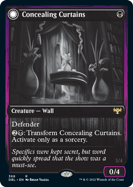 Concealing Curtains // Revealing Eye [Innistrad: Double Feature] | Jomio and Rueliete's Cards and Comics