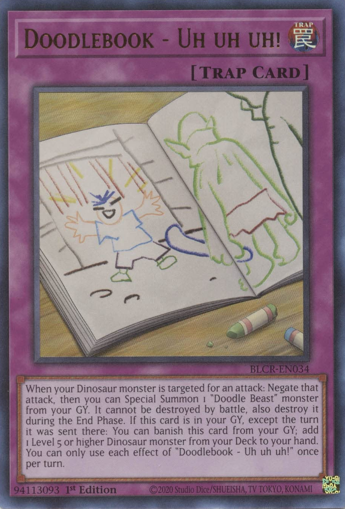 Doodlebook - Uh uh uh! [BLCR-EN034] Ultra Rare | Jomio and Rueliete's Cards and Comics