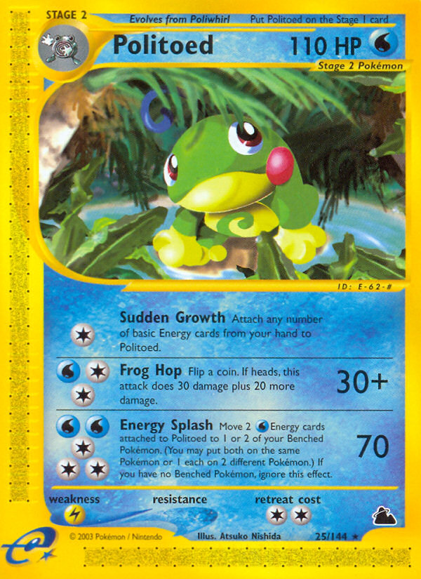 Politoed (25/144) [Skyridge] | Jomio and Rueliete's Cards and Comics