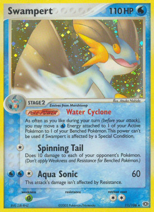 Swampert (11/106) [EX: Emerald] | Jomio and Rueliete's Cards and Comics