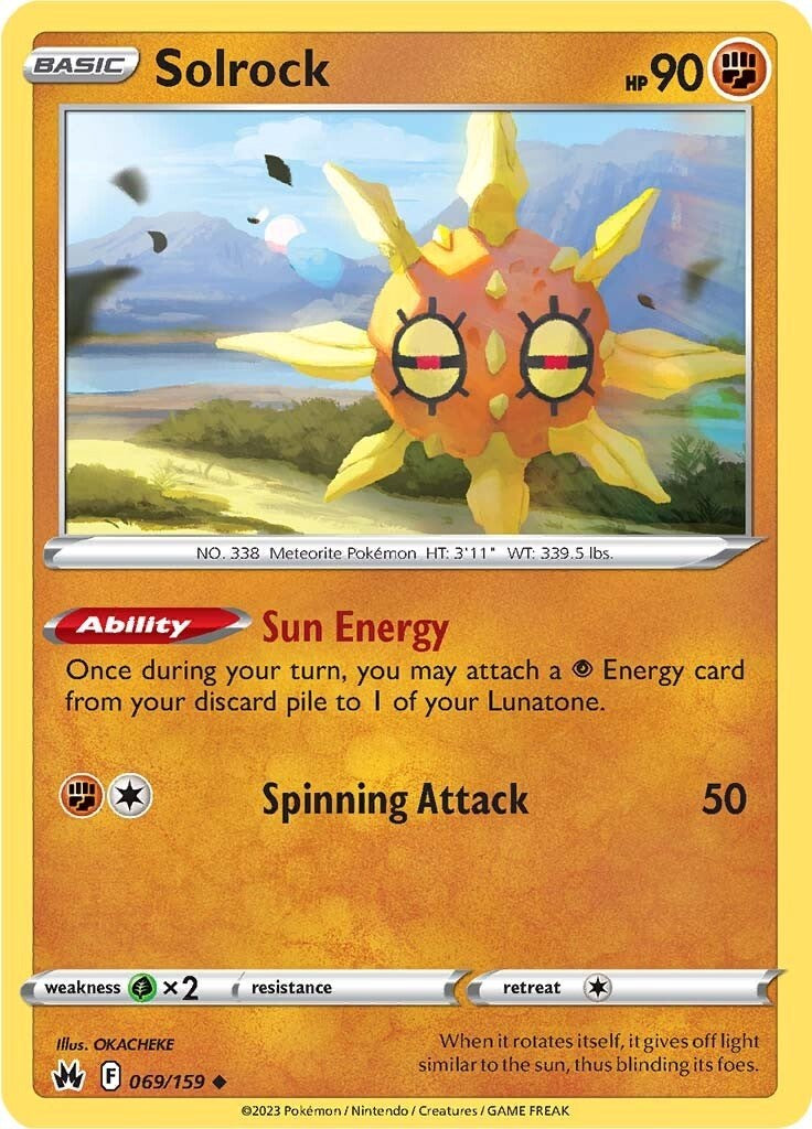 Solrock (069/159) [Sword & Shield: Crown Zenith] | Jomio and Rueliete's Cards and Comics