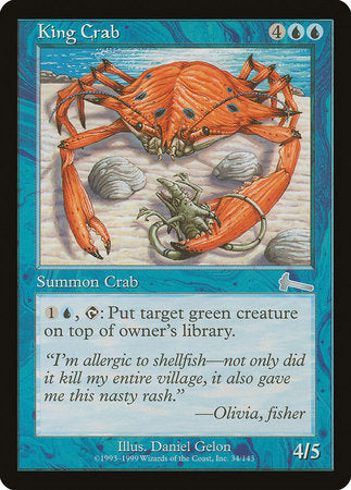 King Crab [Urza's Legacy] | Jomio and Rueliete's Cards and Comics