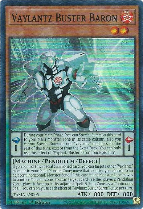 Vaylantz Buster Baron [TAMA-EN005] Super Rare | Jomio and Rueliete's Cards and Comics