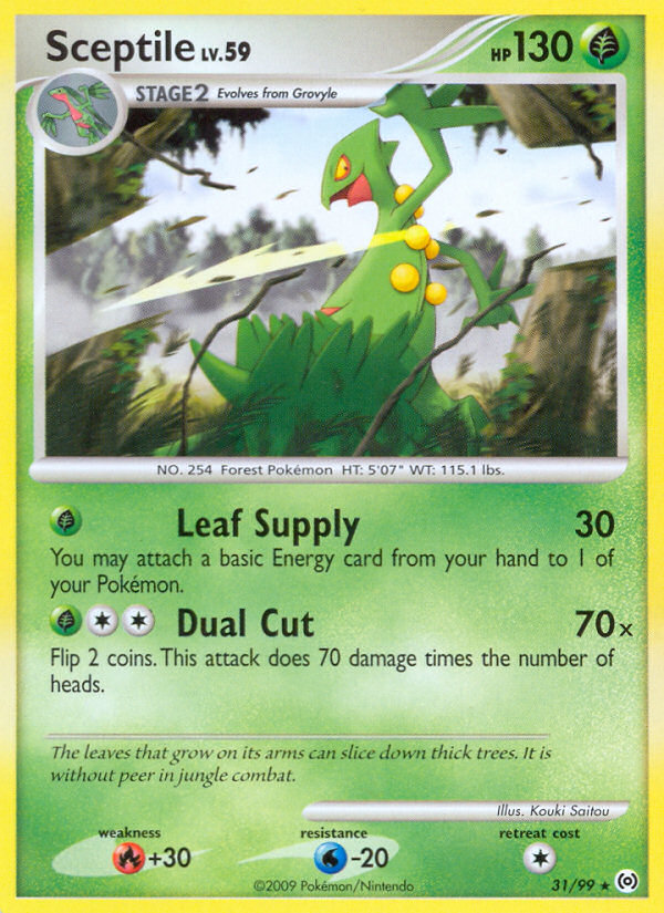 Sceptile (31/99) [Platinum: Arceus] | Jomio and Rueliete's Cards and Comics