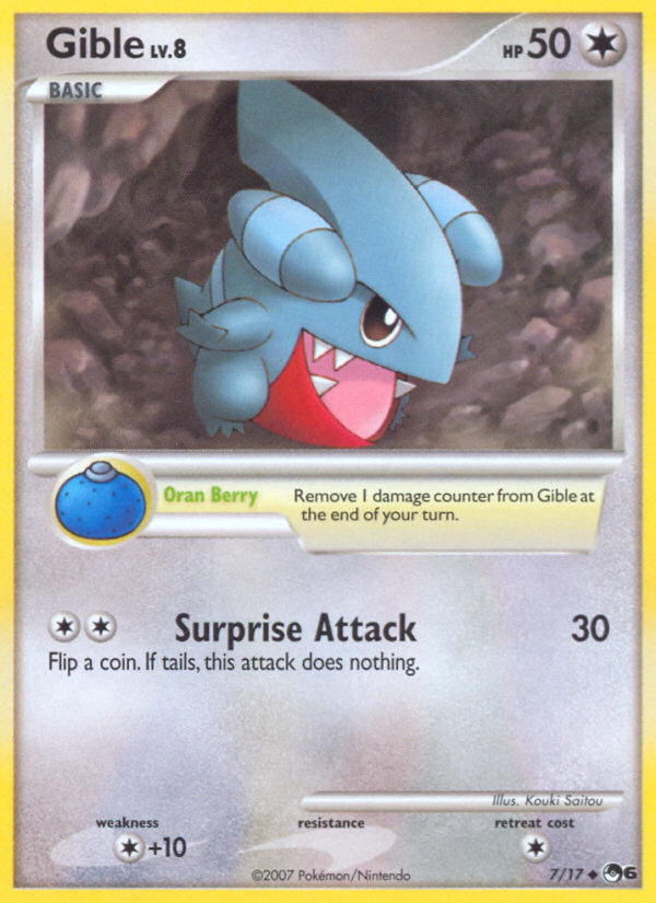 Gible (7/17) [POP Series 6] | Jomio and Rueliete's Cards and Comics