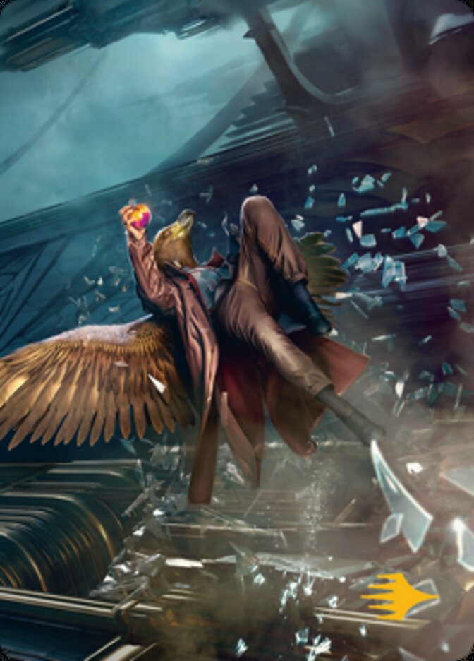 Skyway Robber Art Card (Gold-Stamped Signature) [Streets of New Capenna Art Series] | Jomio and Rueliete's Cards and Comics