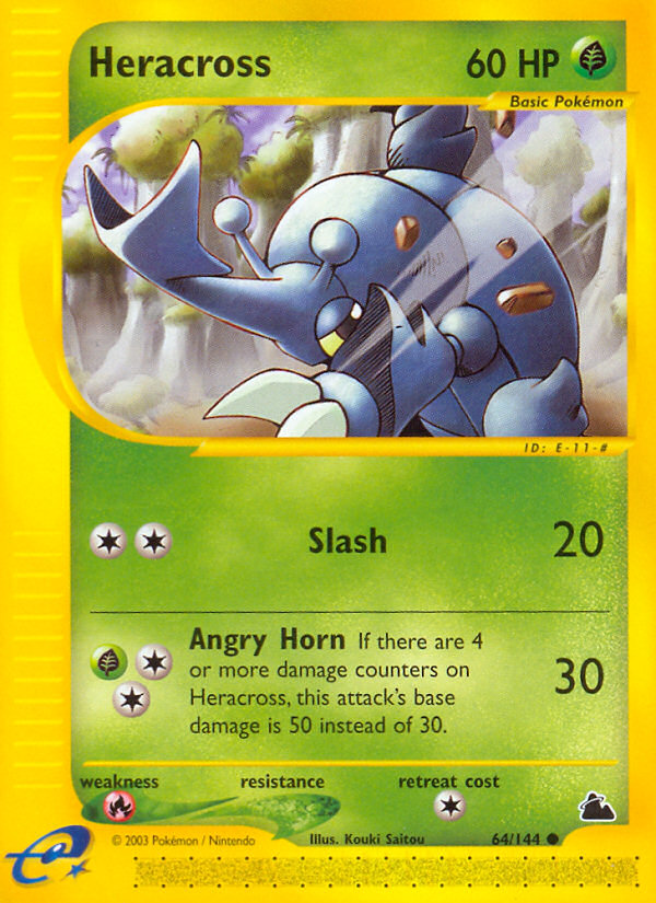 Heracross (64/144) [Skyridge] | Jomio and Rueliete's Cards and Comics