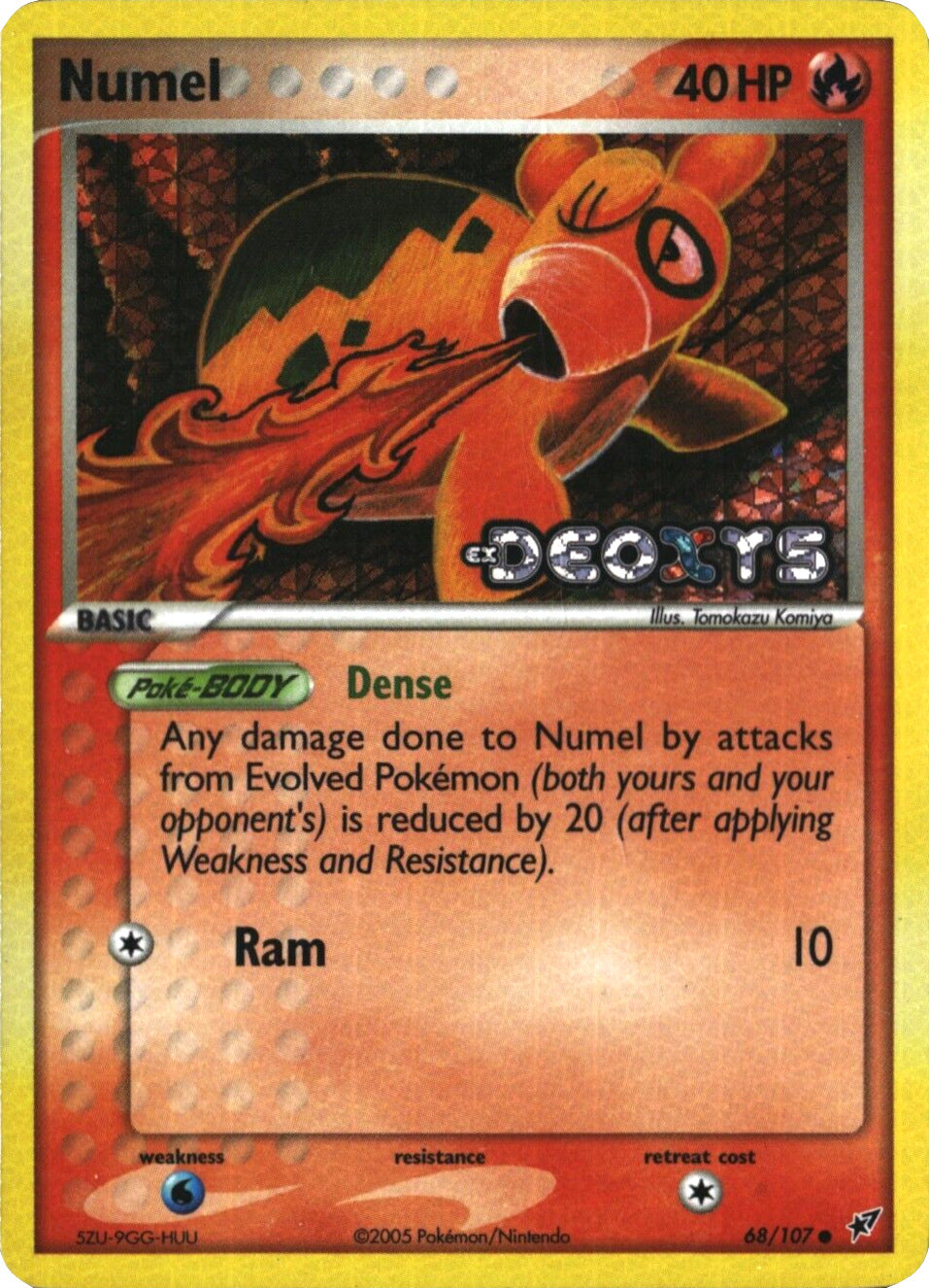 Numel (68/107) (Stamped) [EX: Deoxys] | Jomio and Rueliete's Cards and Comics