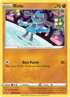 Riolu (090/185) [Sword & Shield: Vivid Voltage] | Jomio and Rueliete's Cards and Comics