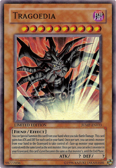 Tragoedia [JUMP-EN033] Ultra Rare | Jomio and Rueliete's Cards and Comics