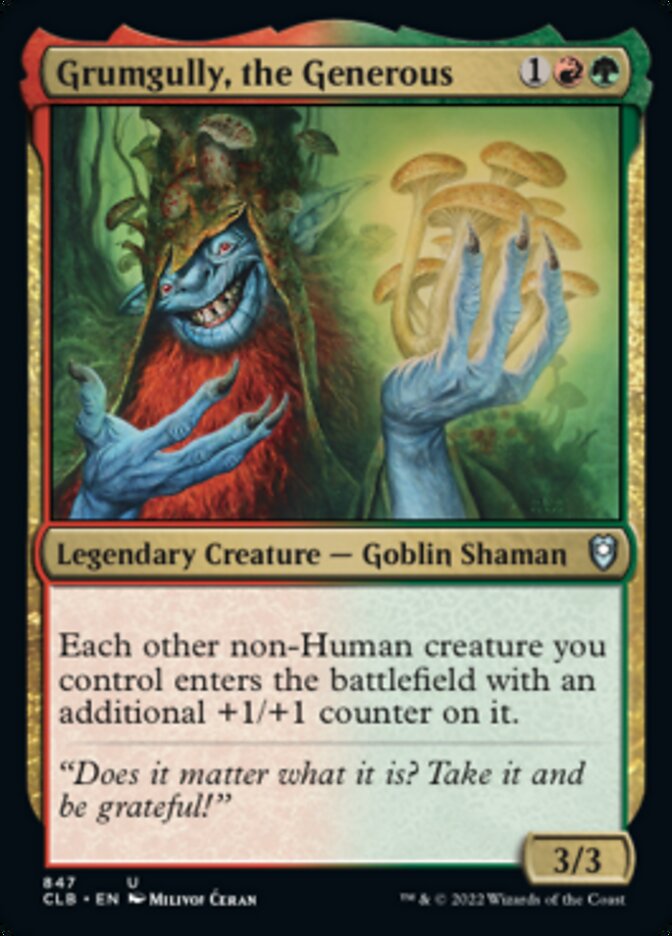Grumgully, the Generous [Commander Legends: Battle for Baldur's Gate] | Jomio and Rueliete's Cards and Comics