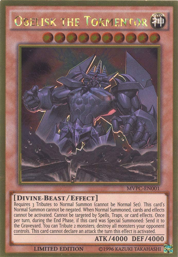 Obelisk the Tormentor (DVD Promo) [MVPC-EN001] Gold Rare | Jomio and Rueliete's Cards and Comics