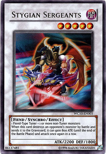 Stygian Sergeants [WC10-EN003] Ultra Rare | Jomio and Rueliete's Cards and Comics