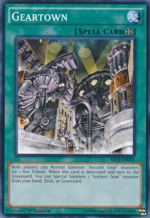 Geartown [SR03-EN025] Common | Jomio and Rueliete's Cards and Comics