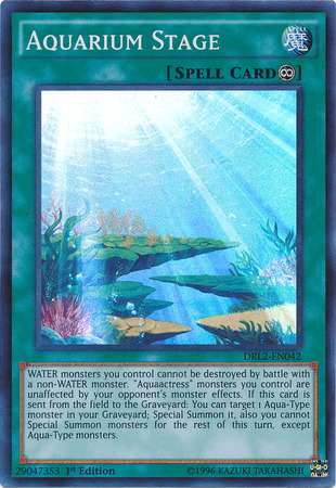 Aquarium Stage [DRL2-EN042] Super Rare | Jomio and Rueliete's Cards and Comics