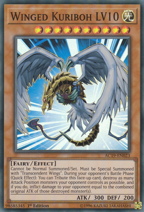 Winged Kuriboh LV10 [AC19-EN023] Super Rare | Jomio and Rueliete's Cards and Comics