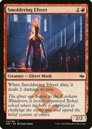 Smoldering Efreet [Fate Reforged] | Jomio and Rueliete's Cards and Comics