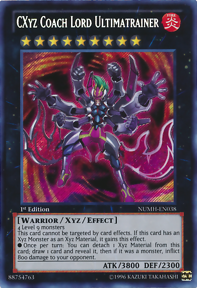 CXyz Coach Lord Ultimatrainer [NUMH-EN038] Secret Rare | Jomio and Rueliete's Cards and Comics