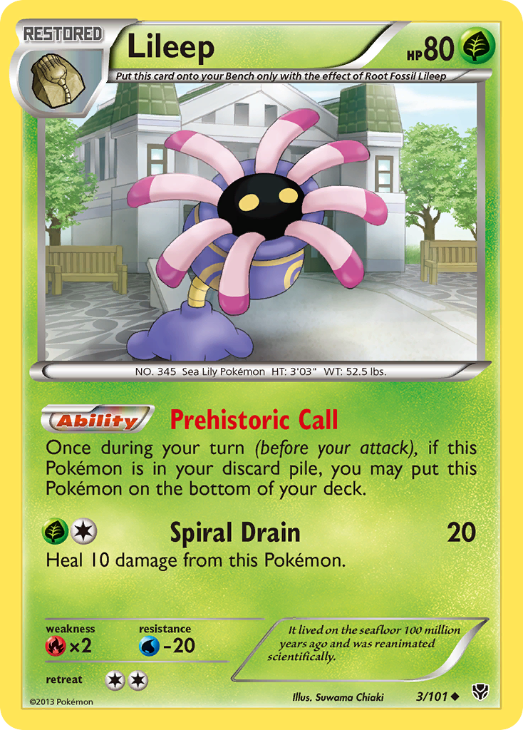 Lileep (3/101) [Black & White: Plasma Blast] | Jomio and Rueliete's Cards and Comics