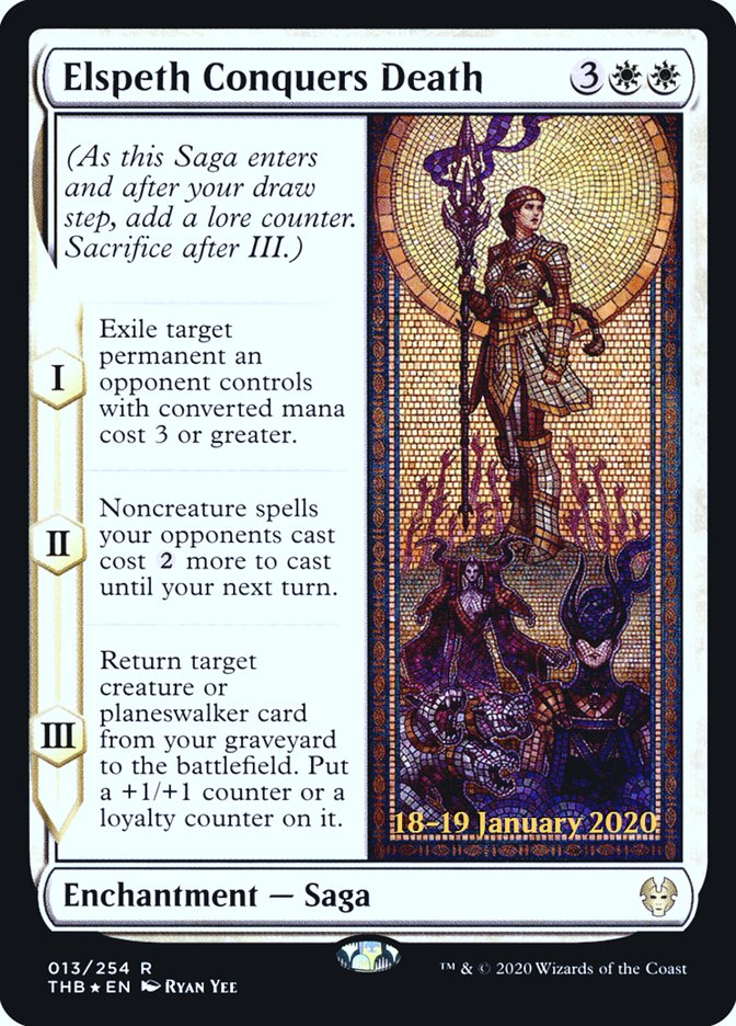 Elspeth Conquers Death [Theros Beyond Death Prerelease Promos] | Jomio and Rueliete's Cards and Comics