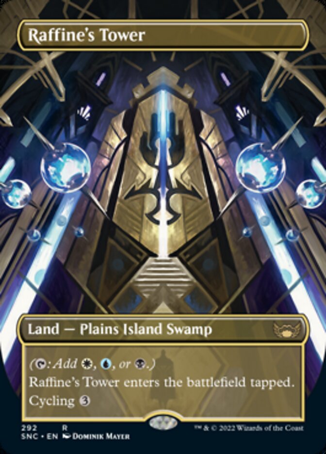 Raffine's Tower (Borderless Alternate Art) [Streets of New Capenna] | Jomio and Rueliete's Cards and Comics