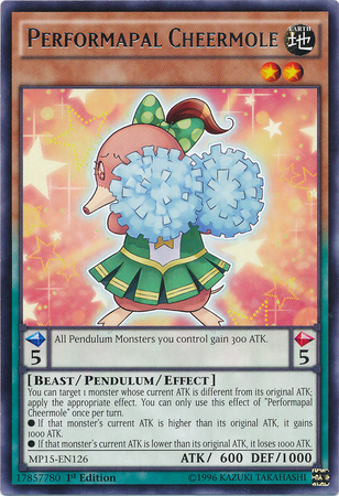 Performapal Cheermole [MP15-EN126] Rare | Jomio and Rueliete's Cards and Comics