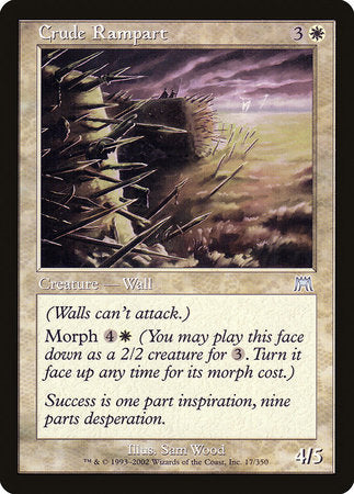 Crude Rampart [Onslaught] | Jomio and Rueliete's Cards and Comics