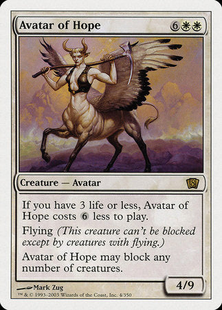 Avatar of Hope [Eighth Edition] | Jomio and Rueliete's Cards and Comics