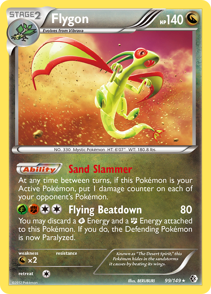 Flygon (99/149) [Black & White: Boundaries Crossed] | Jomio and Rueliete's Cards and Comics