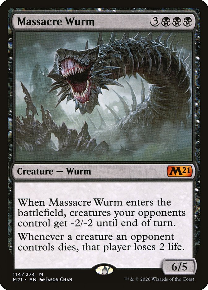 Massacre Wurm [Core Set 2021] | Jomio and Rueliete's Cards and Comics