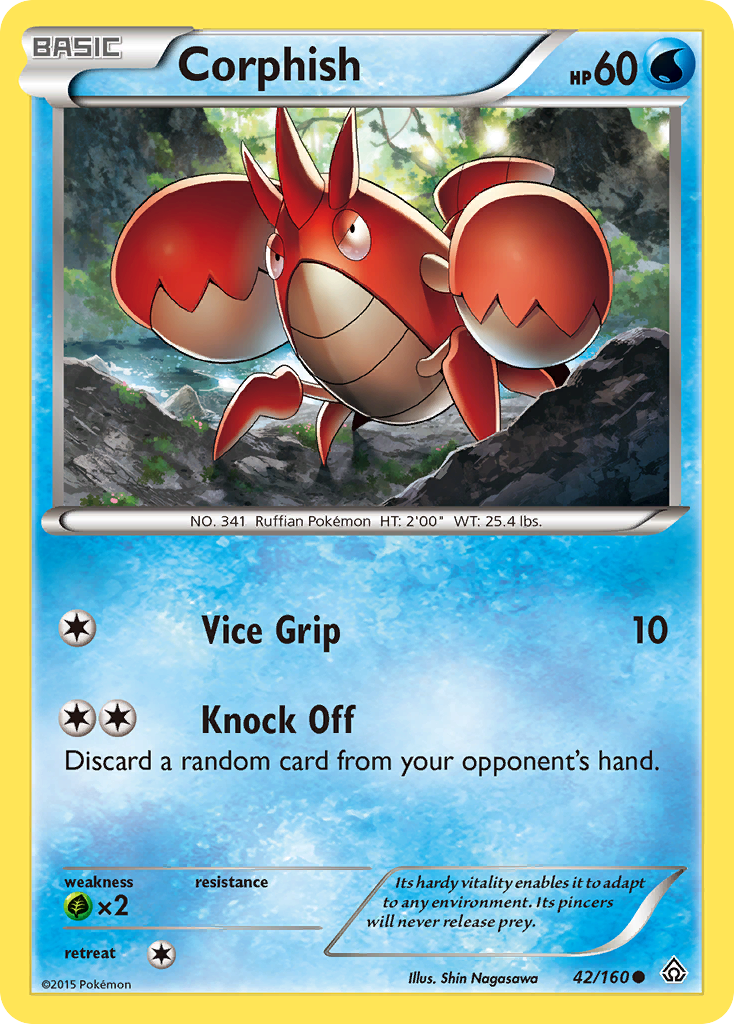 Corphish (42/160) [XY: Primal Clash] | Jomio and Rueliete's Cards and Comics