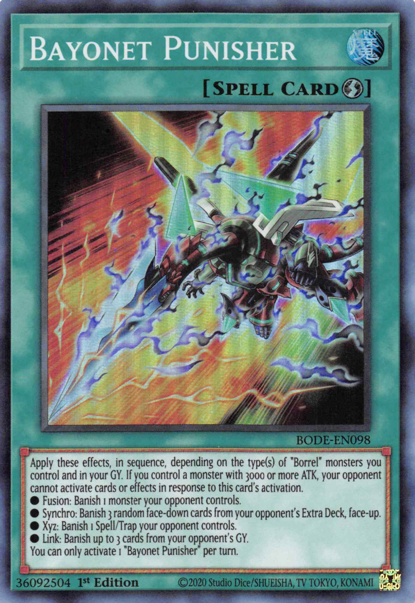 Bayonet Punisher [BODE-EN098] Super Rare | Jomio and Rueliete's Cards and Comics