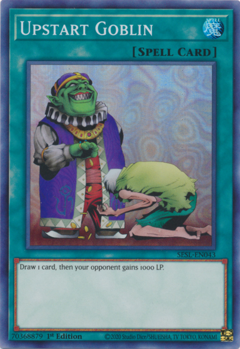 Upstart Goblin [SESL-EN043] Super Rare | Jomio and Rueliete's Cards and Comics