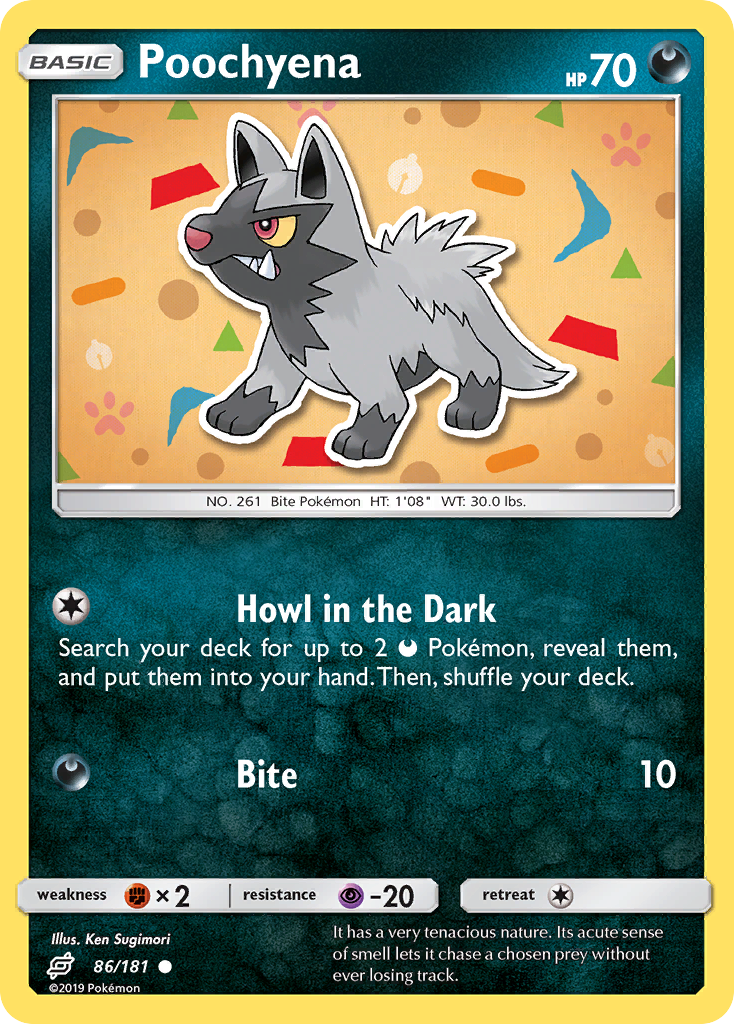 Poochyena (86/181) [Sun & Moon: Team Up] | Jomio and Rueliete's Cards and Comics