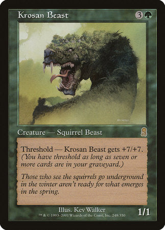Krosan Beast [Odyssey] | Jomio and Rueliete's Cards and Comics