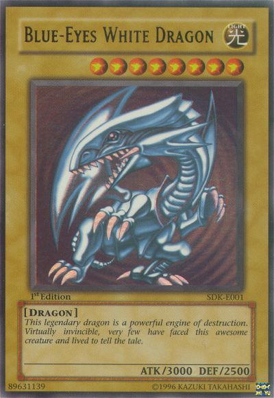 Blue-Eyes White Dragon [SDK-E001] Ultra Rare | Jomio and Rueliete's Cards and Comics