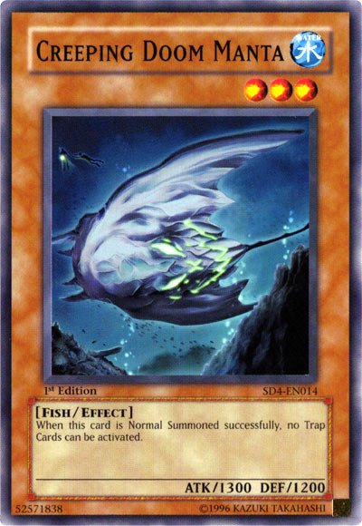 Creeping Doom Manta [SD4-EN014] Common | Jomio and Rueliete's Cards and Comics