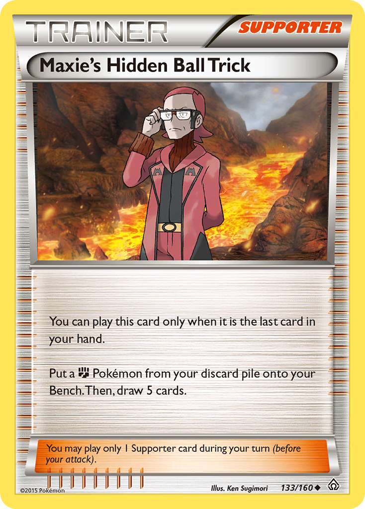 Maxie's Hidden Ball Trick (133/160) [XY: Primal Clash] | Jomio and Rueliete's Cards and Comics