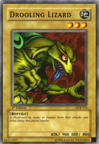 Drooling Lizard [LOB-115] Common | Jomio and Rueliete's Cards and Comics