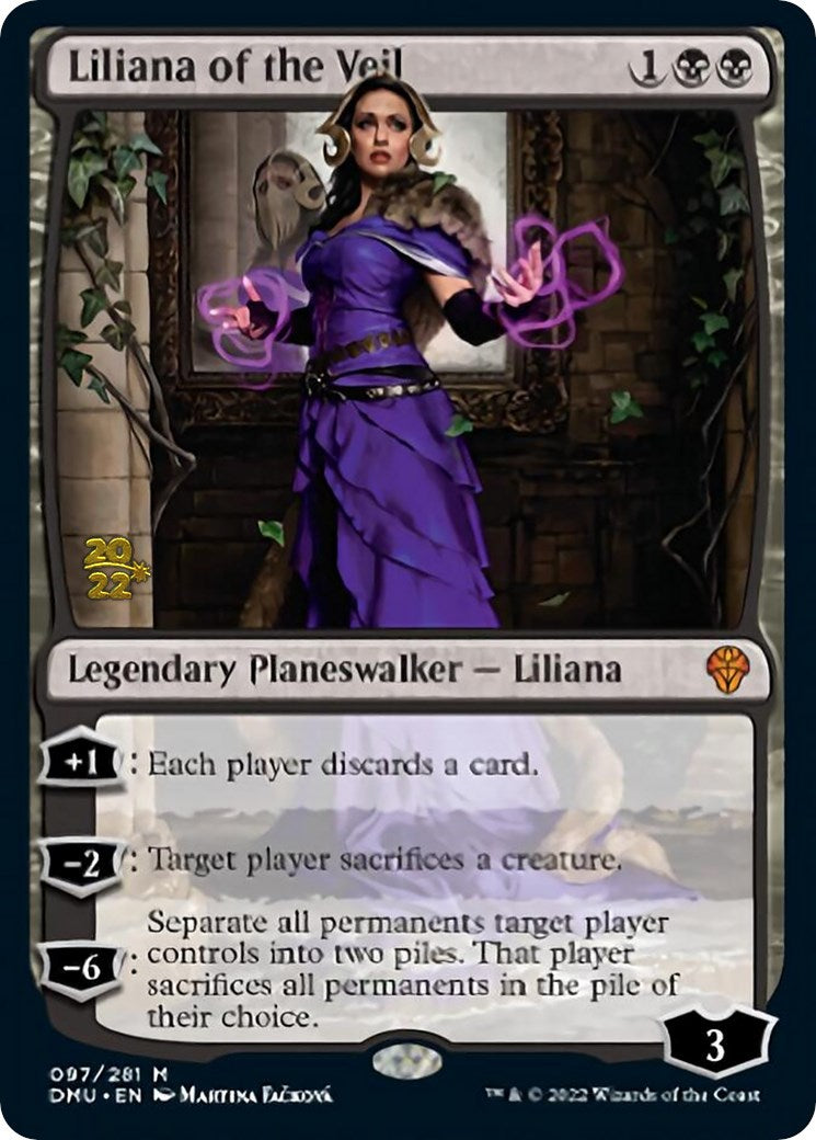 Liliana of the Veil [Dominaria United Prerelease Promos] | Jomio and Rueliete's Cards and Comics