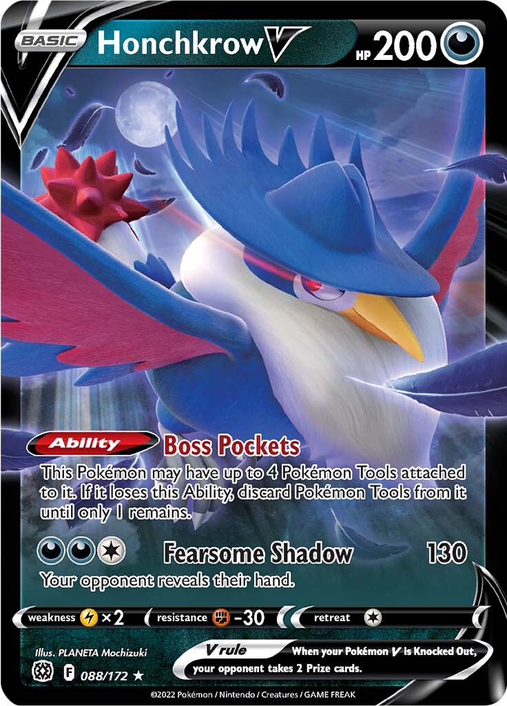Honchkrow V (088/172) [Sword & Shield: Brilliant Stars] | Jomio and Rueliete's Cards and Comics