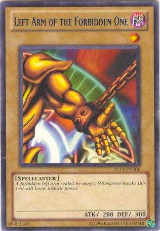 Left Arm of the Forbidden One (Blue) [DL11-EN005] Rare | Jomio and Rueliete's Cards and Comics